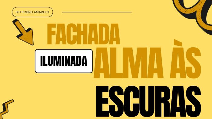 Fachada iluminada, alma às escuras